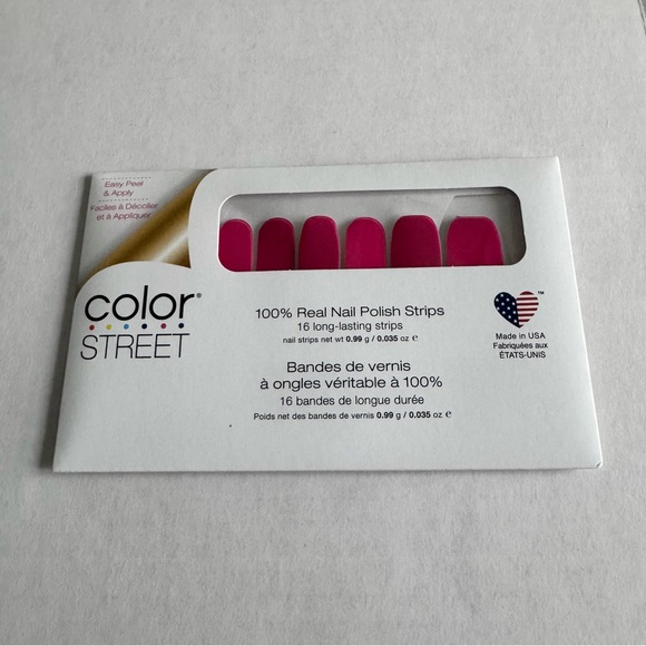 *Retired* Color Street: Wow in Macau | Solid Pink Fuchsia Summer Spring Vacation - Picture 3 of 10